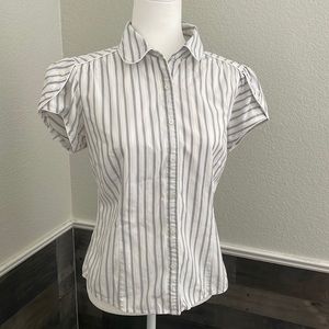 Bottom down shirt, short sleeves